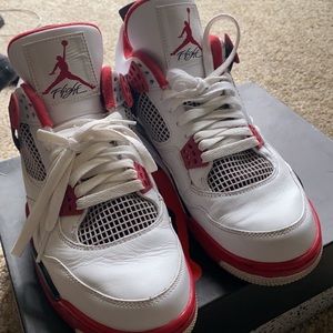 Air Jordan Fire red 4’s retros.